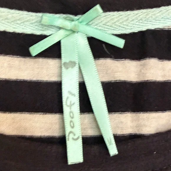 Poof! Black and White Striped Long Sleeve Tee - Picture 2 of 5